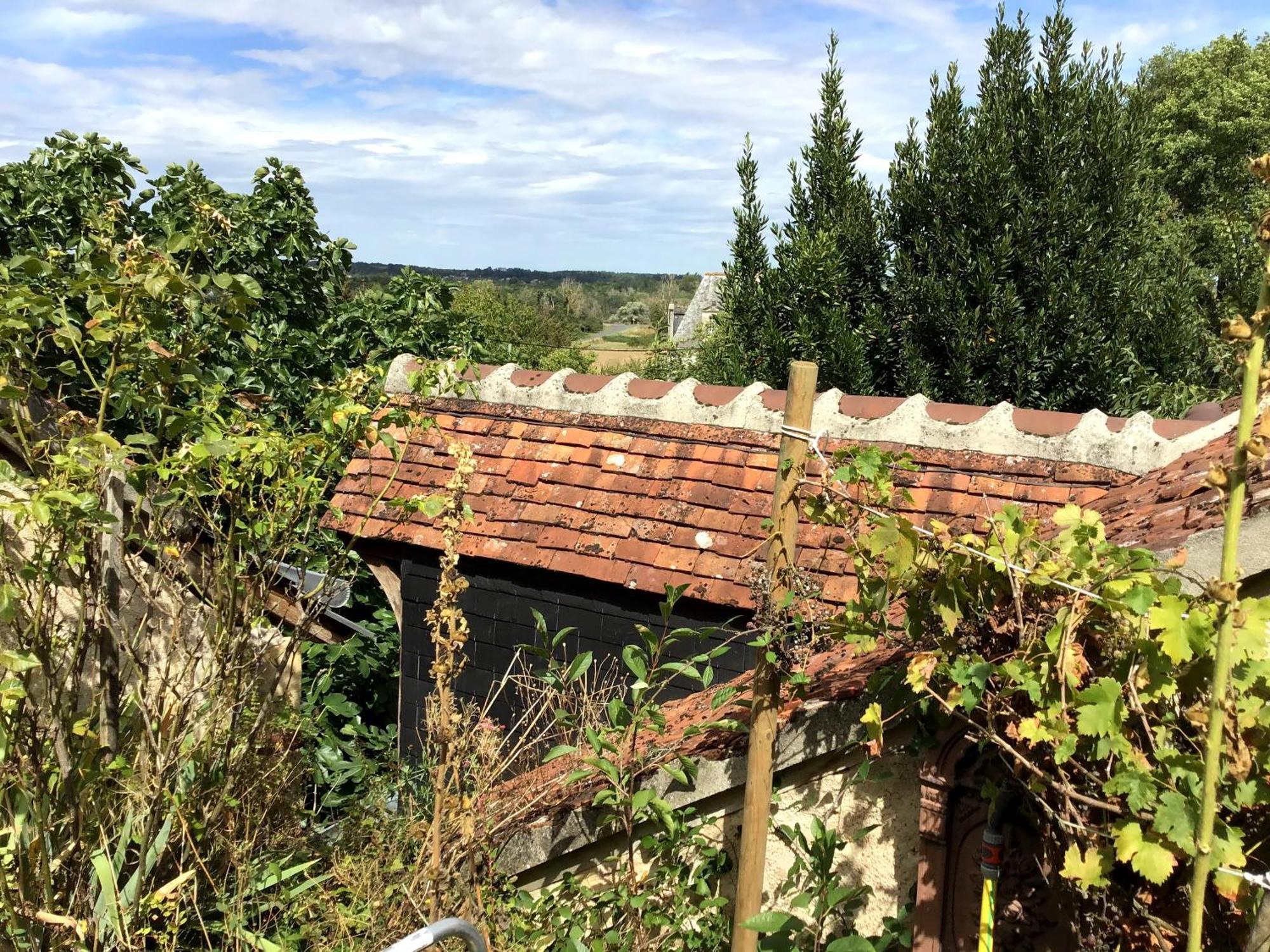 Вилла La Maison Bleue De Husseau Ancienne Ferme Semi-Troglodytique 18E Siecle Монлуи-сюр-Луар Экстерьер фото